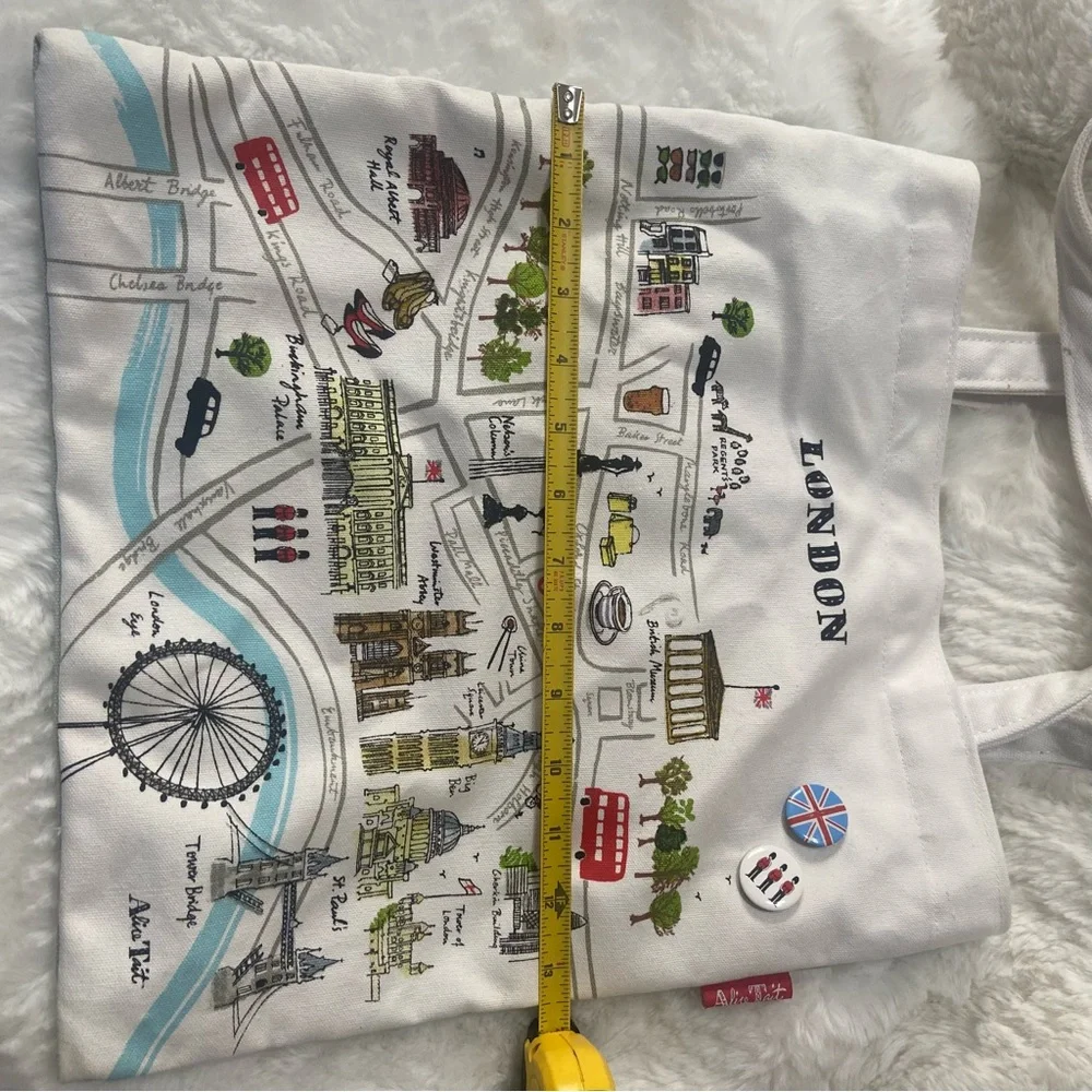 London Map Print Tote Bag